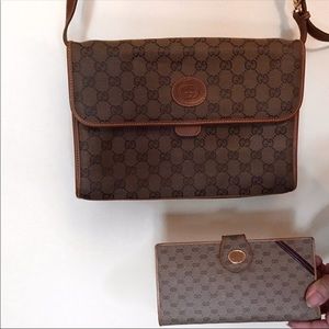 Gucci handbag and wallet bundle